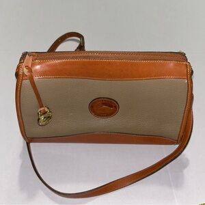 Vintage Dooney & Bourke Leather Classic Brown Handbag 11x7” Shoulder Purse